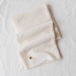 Copertina Bamboom fatta a maglia Trama 1 Offwhite