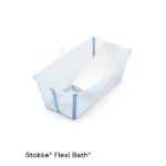 Vaschetta Stokke Flexy Bath + riduttore trasparente/azzurra