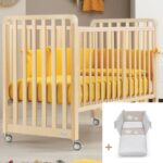 Lettino Glam Azzurra Design Naturale con tessile Luce Avana