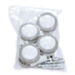 0101029 alondra set 4 ruote per fasciatoio con ripiani dada 510