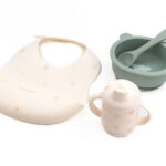 0101032 bamboom set prima pappa in silicone 903 animal friends 510