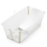 0102671 stokke vaschetta pieghevole flexi bath con supporto newborn sandy beige 510
