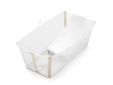 0102671 stokke vaschetta pieghevole flexi bath con supporto newborn sandy beige 510