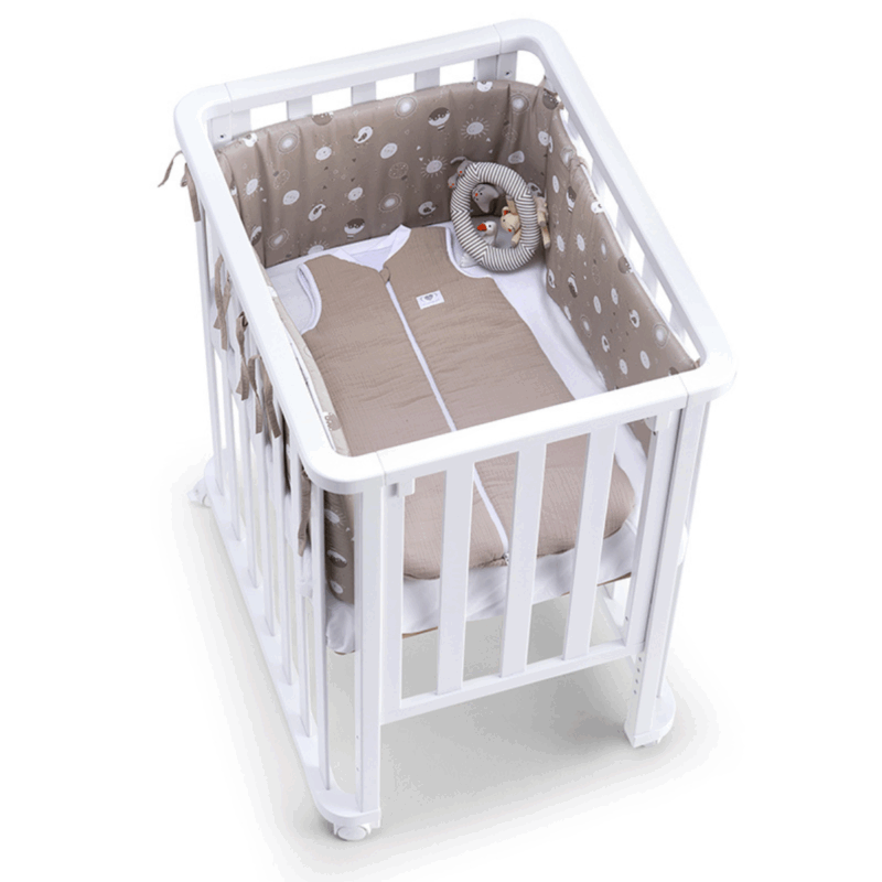 1cuoricini culla e lettino evolutivo infinito white