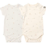0115493 bamboom body manica corta set 2 pz animal mix 423 143 tg 18 24 mesi